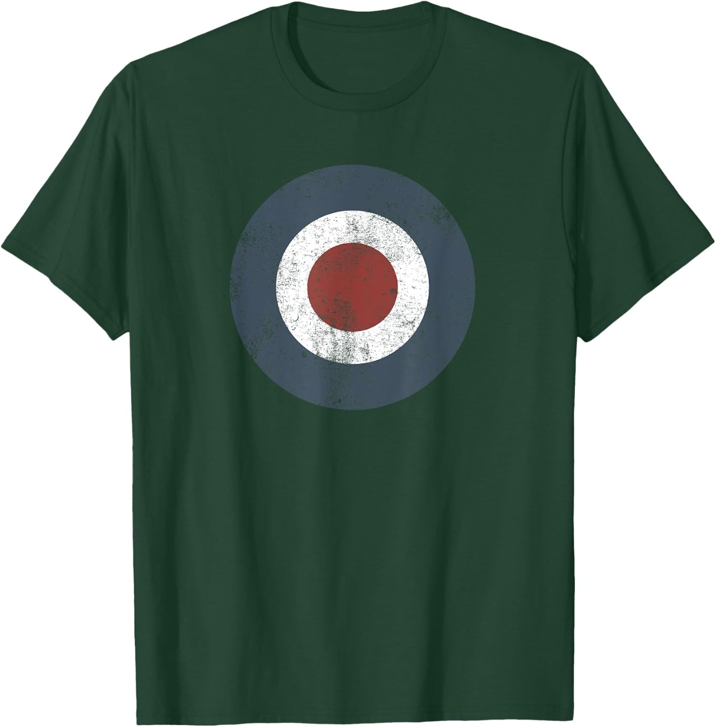 Mod Target Northern Soul Ska Bullseye UK RAF Roundel Target , Black, Small T-Shirt - T-Shirt | Forest
