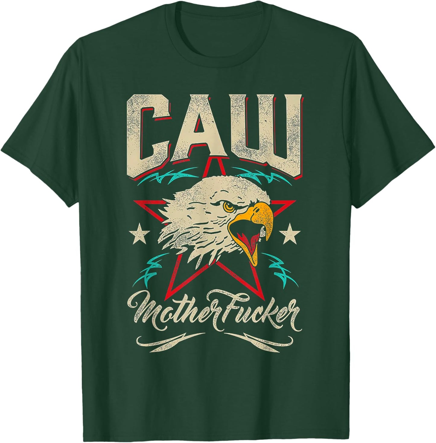 Caw Motherfucker Eagle T-Shirt - T-Shirt | Forest