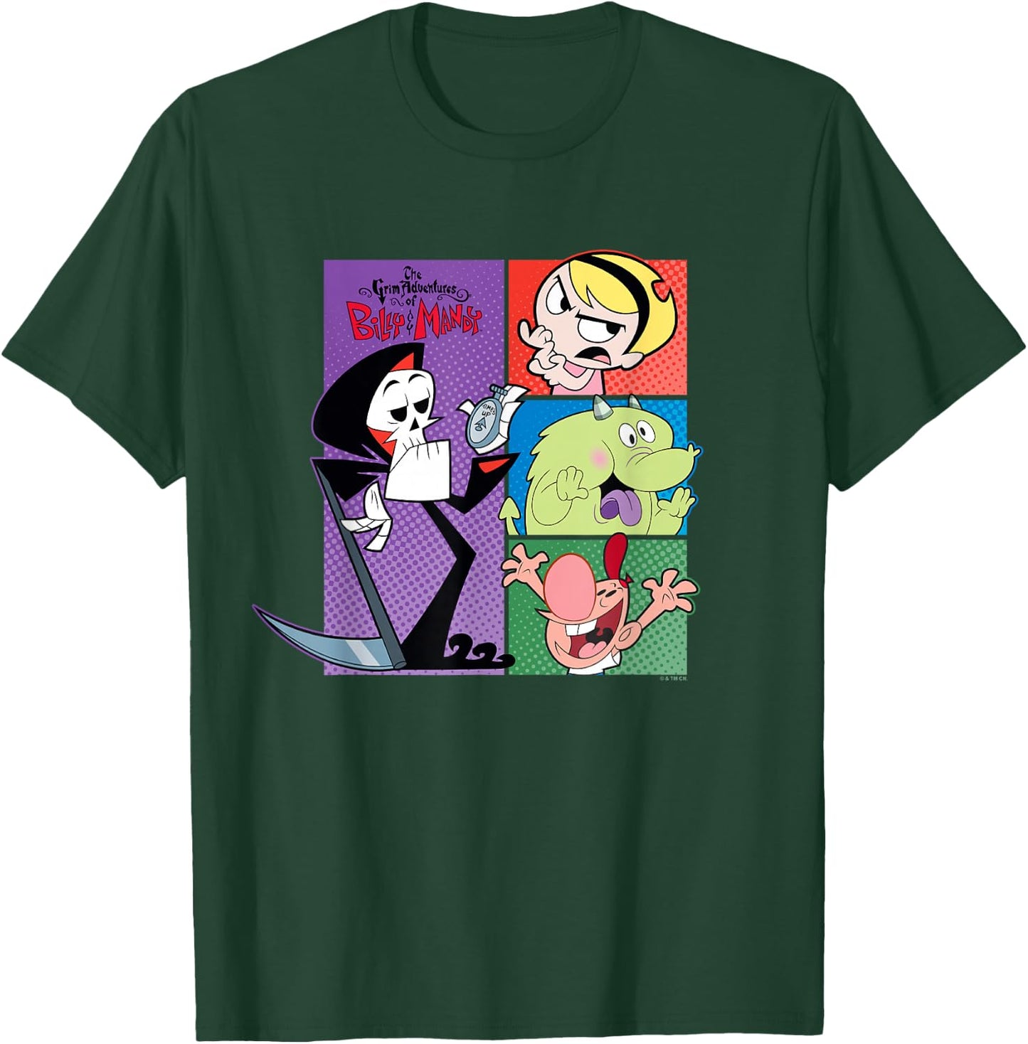 The Grim Adventures of Billy and Mandy Big Chest Panels T-Shirt - T-Shirt | Forest