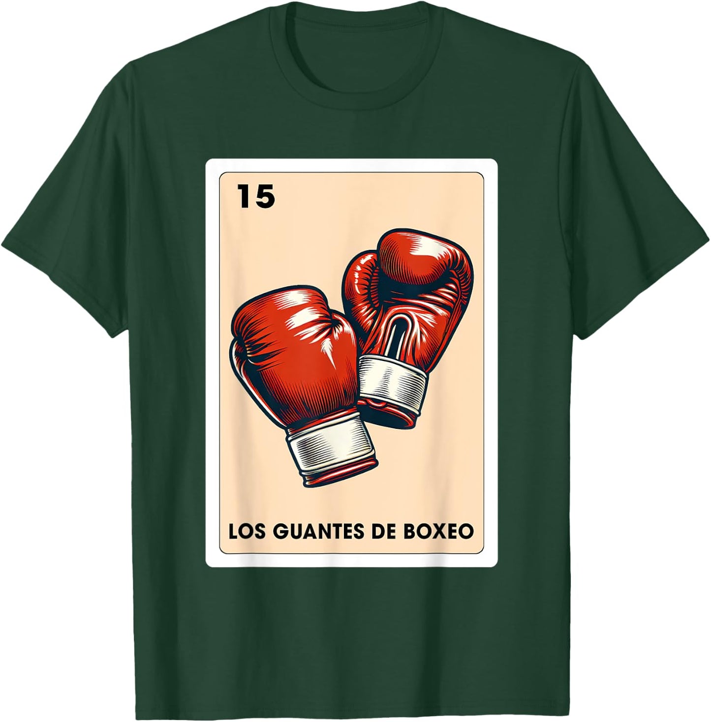 Mexican Boxing Lover Los Guantes De Boxeo Mexican Bingo Card T-Shirt - T-Shirt | Forest