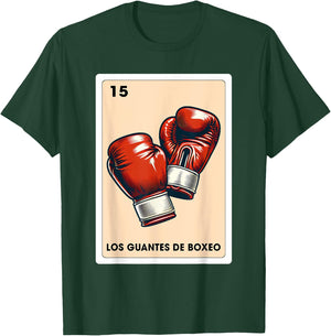 Mexican Boxing Lover Los Guantes De Boxeo Mexican Bingo Card T-Shirt - T-Shirt | Forest