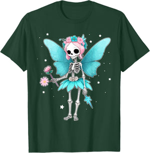 Fairy Skeleton Enchanted Gothic T-Shirt - T-Shirt | Forest
