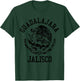 Guadalajara Jalisco Mexico Pride Mexican Flag Vintage T-Shirt - T-Shirt | Forest