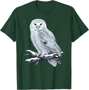 Snowy Owl Nature Winter Wildlife Art - Beautiful Snowy Owl T-Shirt - T-Shirt | Forest