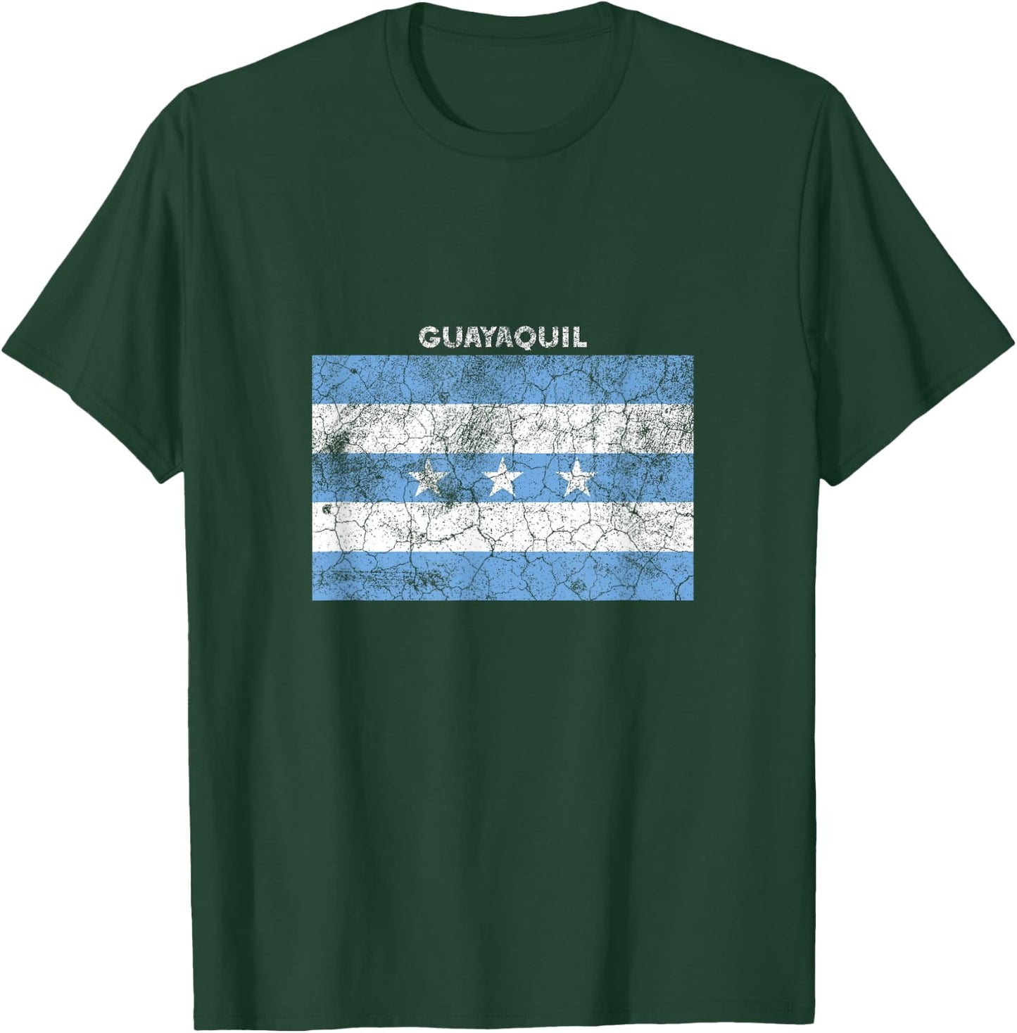 Vintage Guayaquil State Flag T-Shirt - T-Shirt | Forest