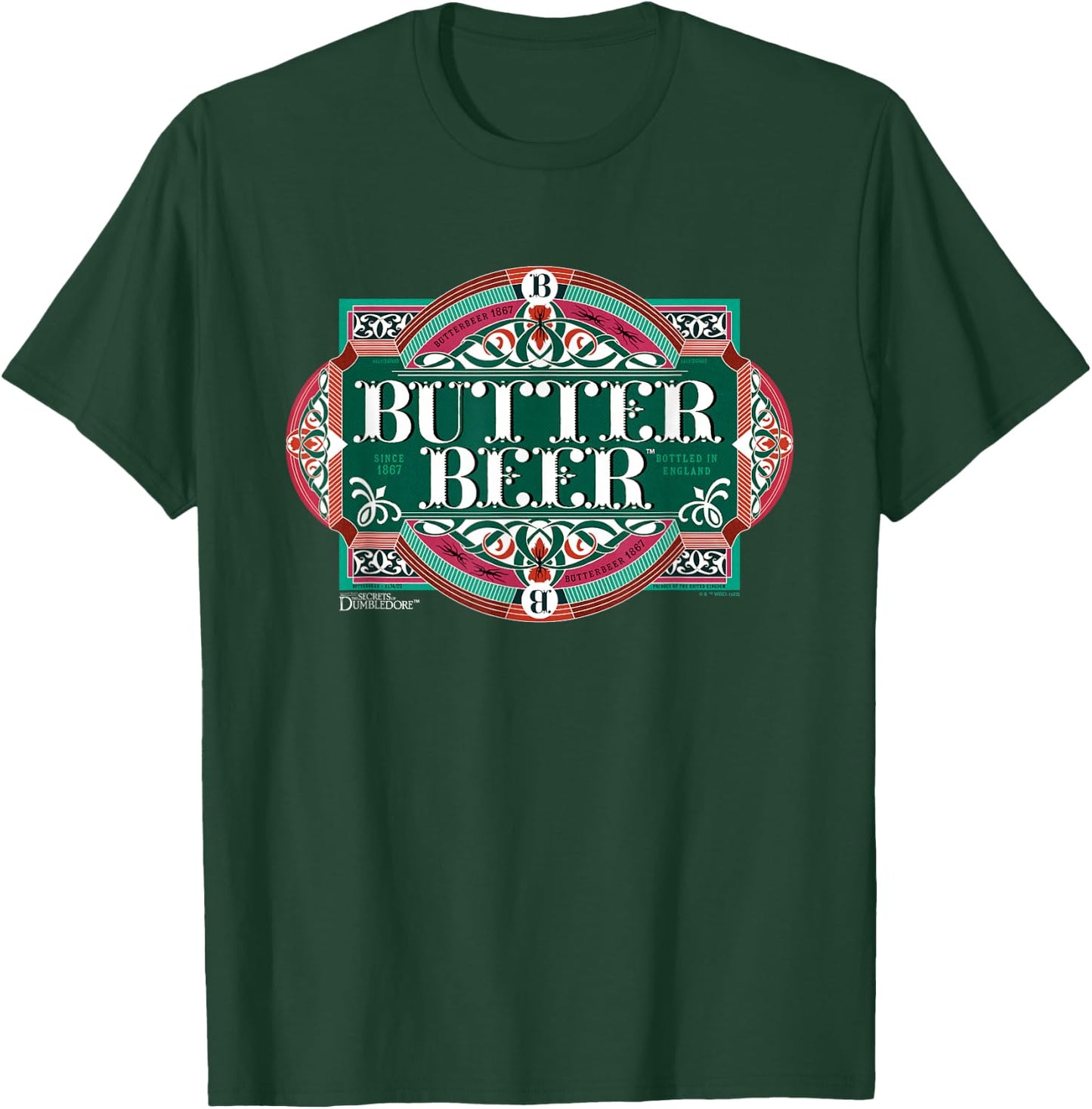 Fantastic Beasts 3 Butter Beer Label T-Shirt - T-Shirt | Forest