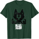 Rebel Moon Distressed Fox Graffiti Symbol Two-Tone Poster T-Shirt - T-Shirt | Forest