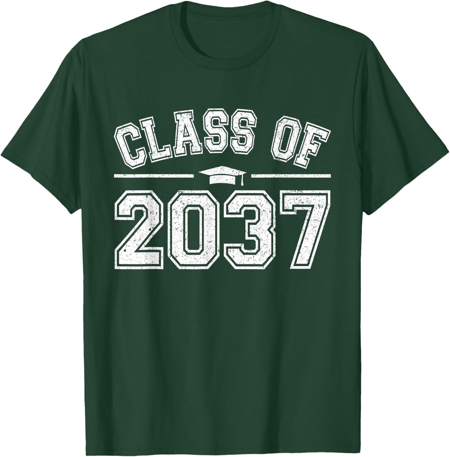 Preschool Class of 2037 Grow With Me Graduation 2037 Vintage T-Shirt - T-Shirt | Forest