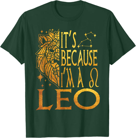 In Leo Zodiac Sign Symbol Lion July August Birthday T-Shirt - T-Shirt | Forest