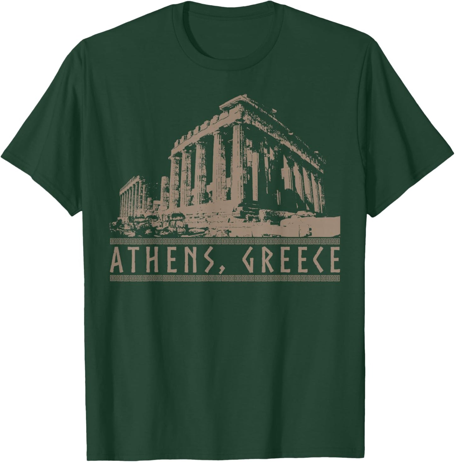 Athens, Greece Parthenon Acropolis Greek Mythology Athenian T-Shirt - T-Shirt | Forest