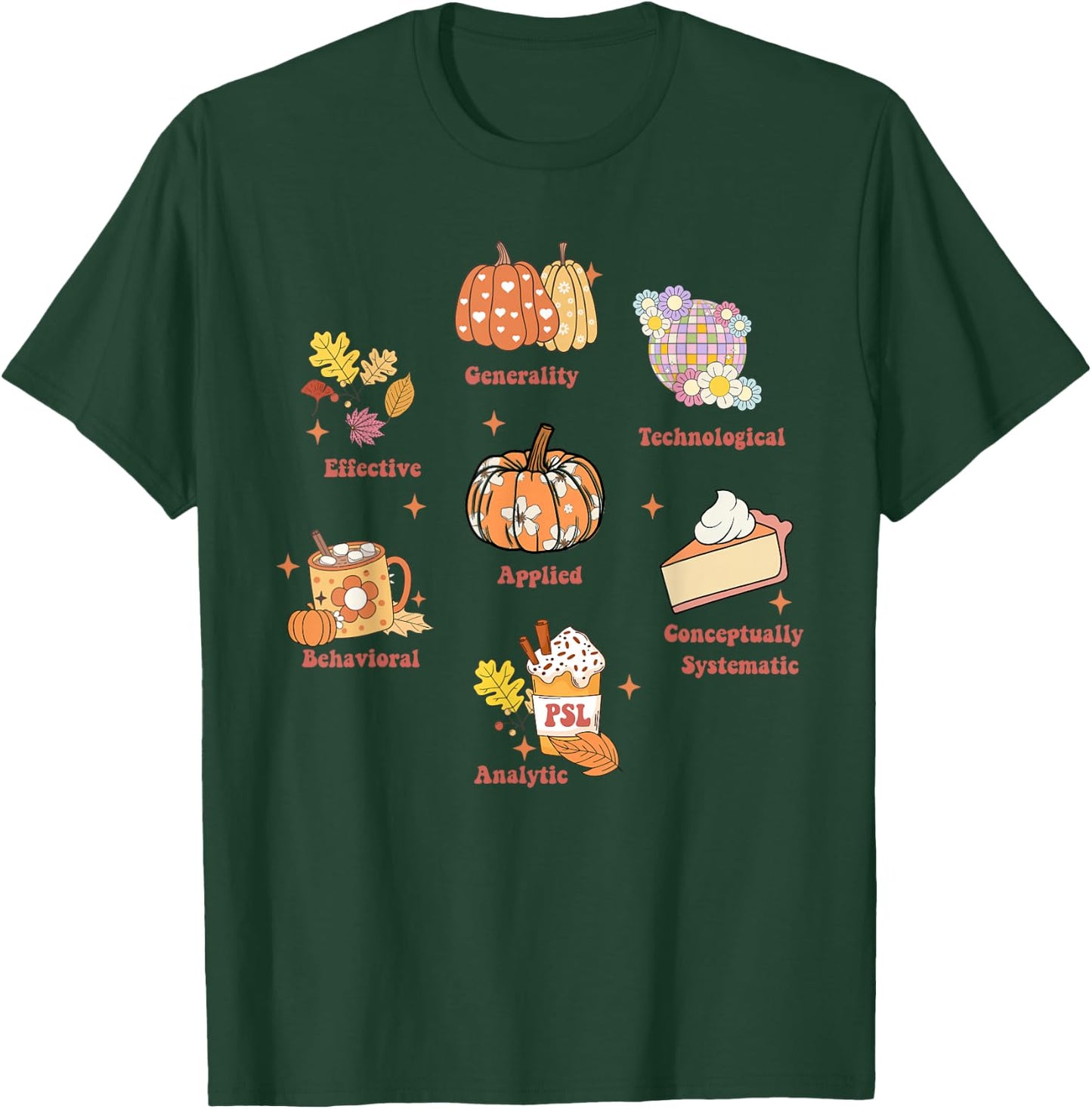 Registered Behavioral Technician Fall ABA Therapist RBT T-Shirt - T-Shirt | Forest