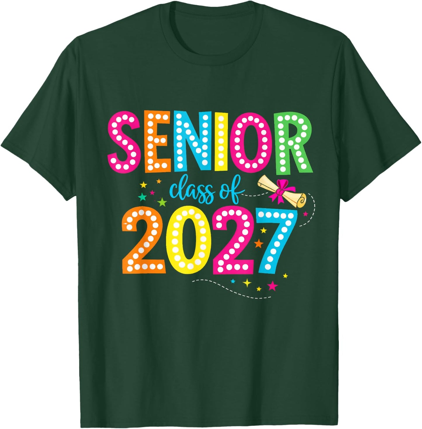 Senior 2027 Countdown Class of 2027 Girls Boys T-Shirt - T-Shirt | Forest