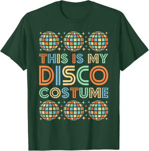 Vintage 60s 70s Disco Costume 60's 70's Theme Party Outfit T-Shirt - T-Shirt | Forest