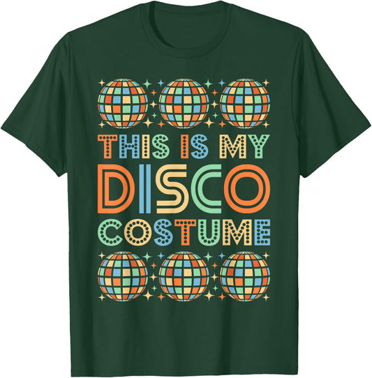 Vintage 60s 70s Disco Costume 60's 70's Theme Party Outfit T-Shirt - T-Shirt | Forest