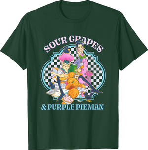 Strawberry Shortcake Sour Grapes & Purple Pieman Retro Logo T-Shirt - T-Shirt | Forest