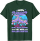 Roller Skate Retro Real Princesses Wear Roller Skates T-Shirt - T-Shirt | Forest