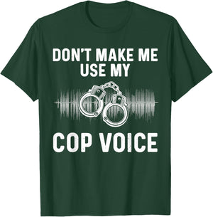 Funny Police Officer Art Women Cop Policeman Police T-Shirt - T-Shirt | Forest