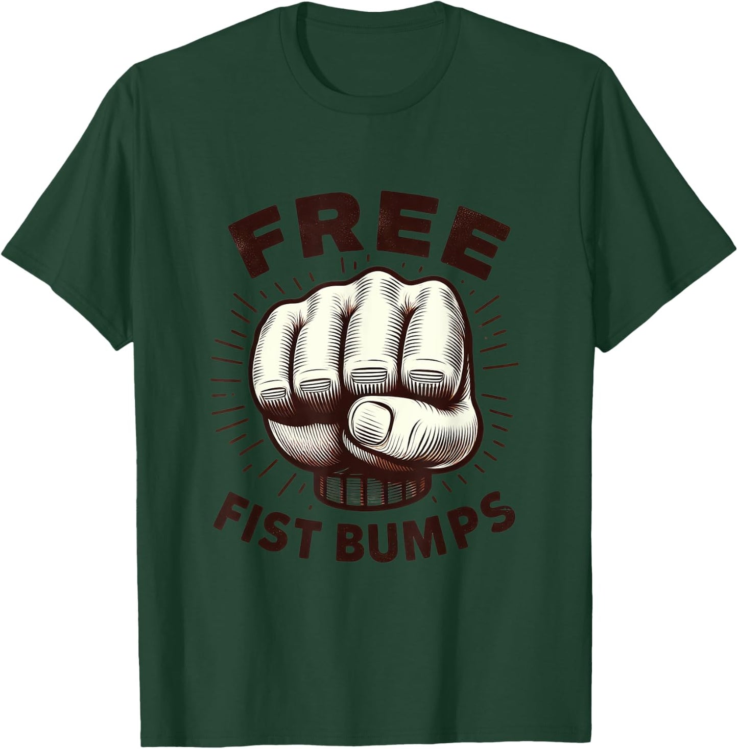 Funny Graphic Shirt Novelty Fist Pump Guy T-Shirt - T-Shirt | Forest