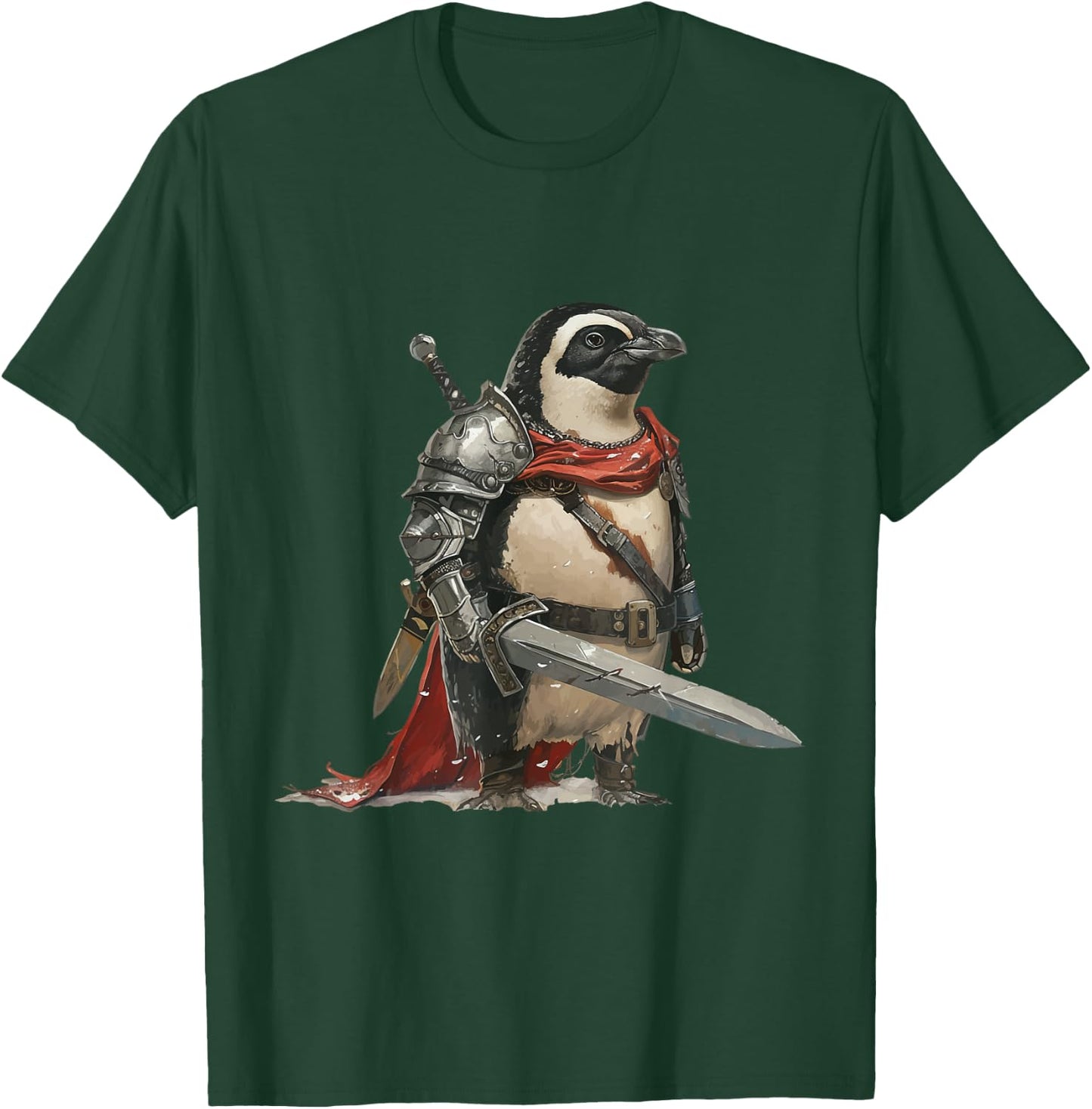 Penguin Knight Middle Age T-Shirt - T-Shirt | Forest
