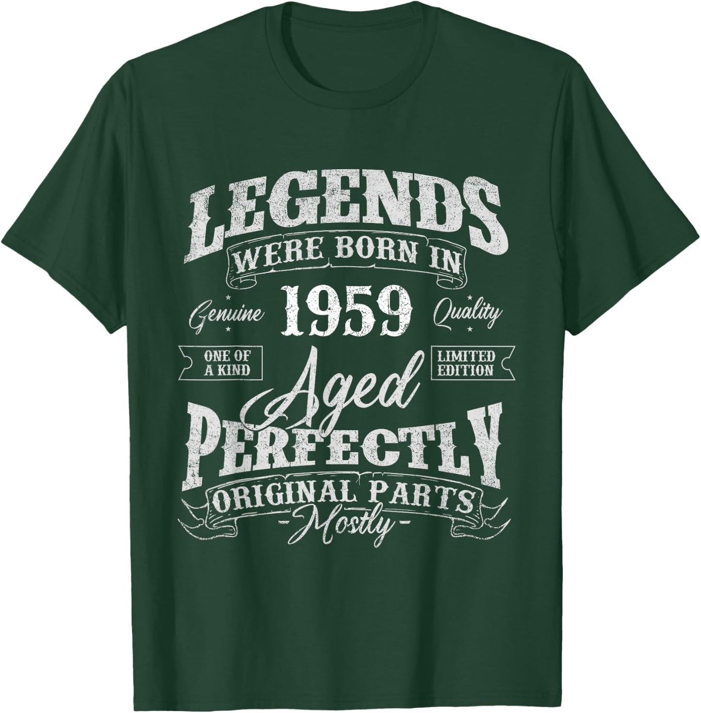 Legends Were Born In 1959 Year Of Birth Birthday T-Shirt - T-Shirt | Forest