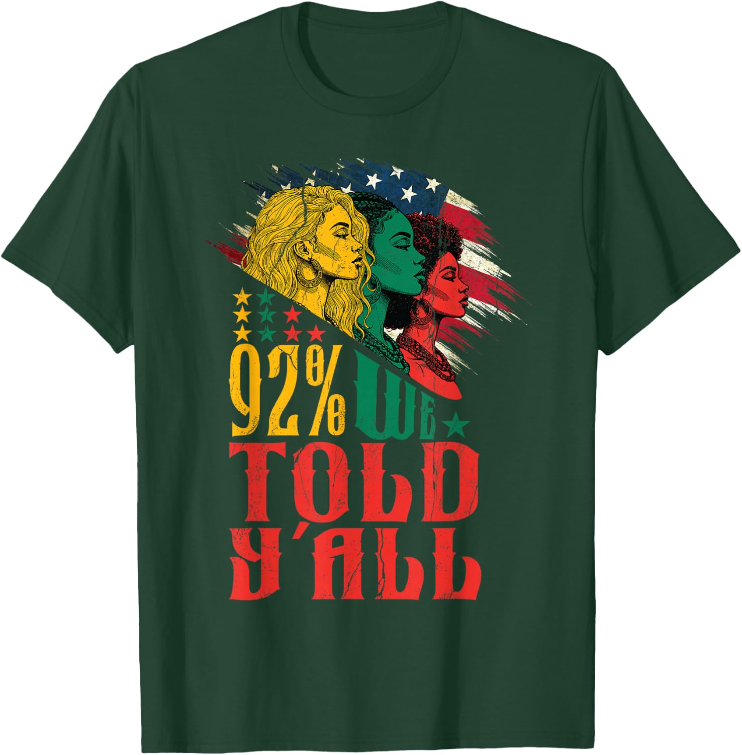 Black History Month Afrian American We Told Yall Juneteenth T-Shirt - T-Shirt | Forest