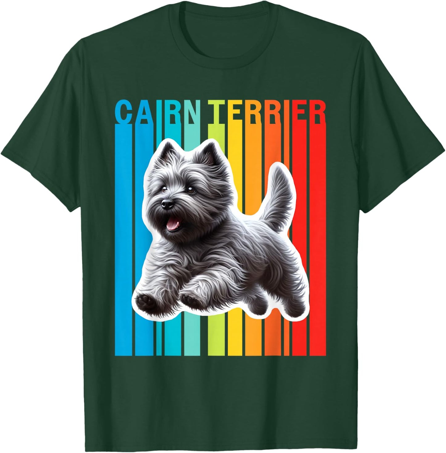 Colorful Cairn Terrier T-Shirt - T-Shirt | Forest