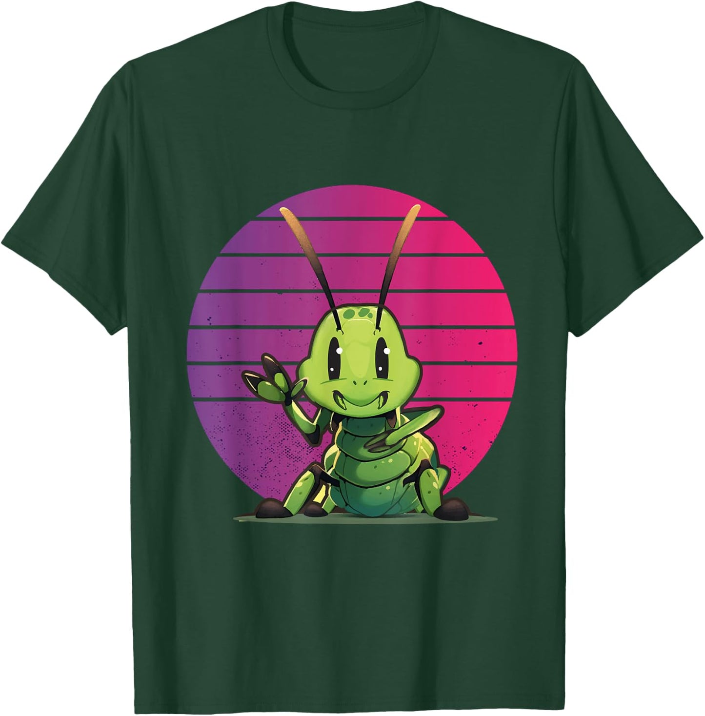 Peace Love Cricket Insects Peace Hand Bug Insect Nature T-Shirt - T-Shirt | Forest