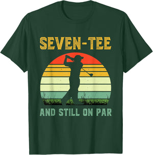 Funny 70th Birthday Golf Pun Golfing 70 Year Old Golfer T-Shirt - T-Shirt | Forest