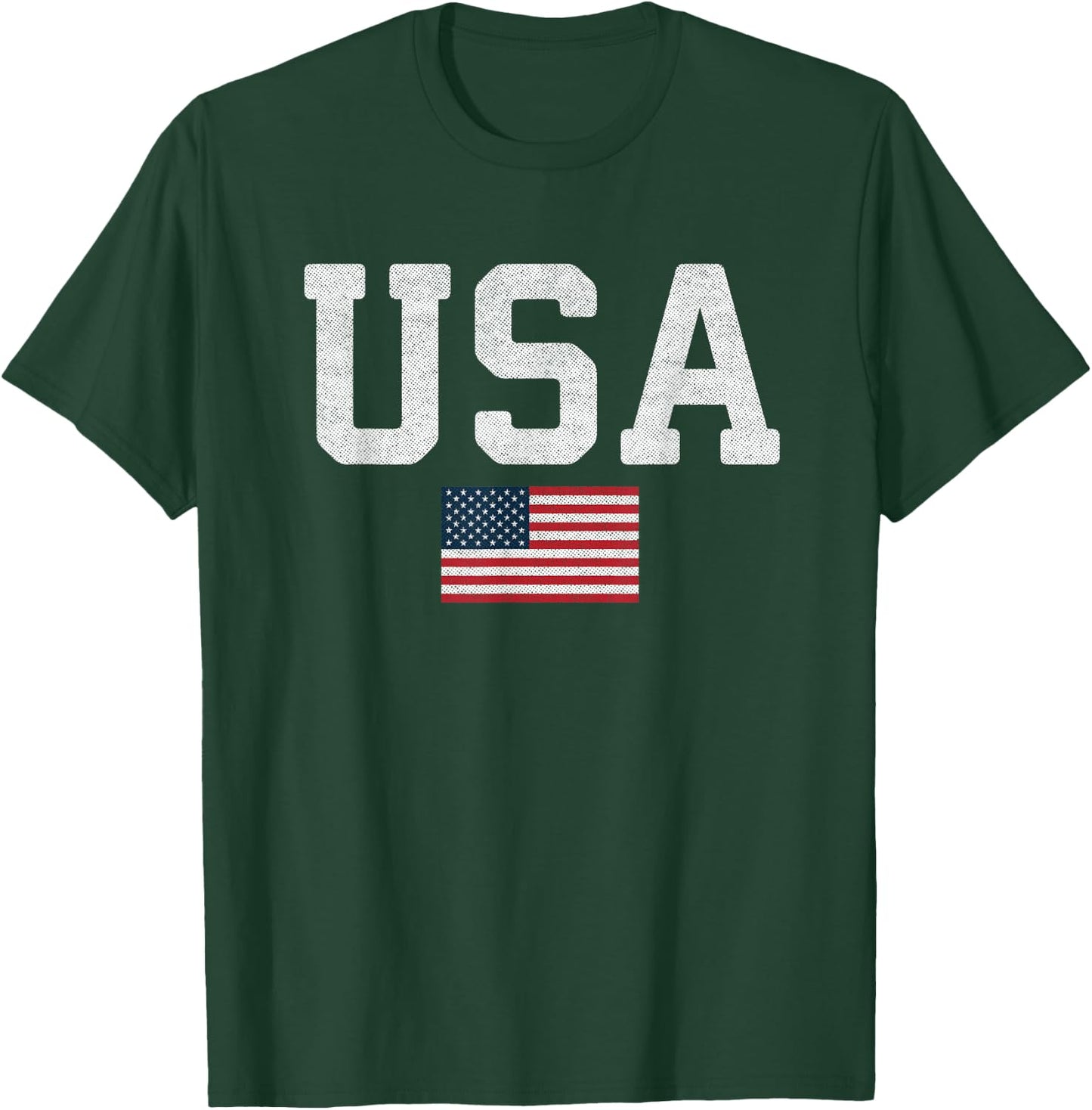 USA Patriotic American Flag 4th Of July Independence Day T-Shirt - T-Shirt | Forest
