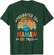 Promoted To Mamaw Est 2026 Retro First Time Mamaw T-Shirt - T-Shirt | Forest