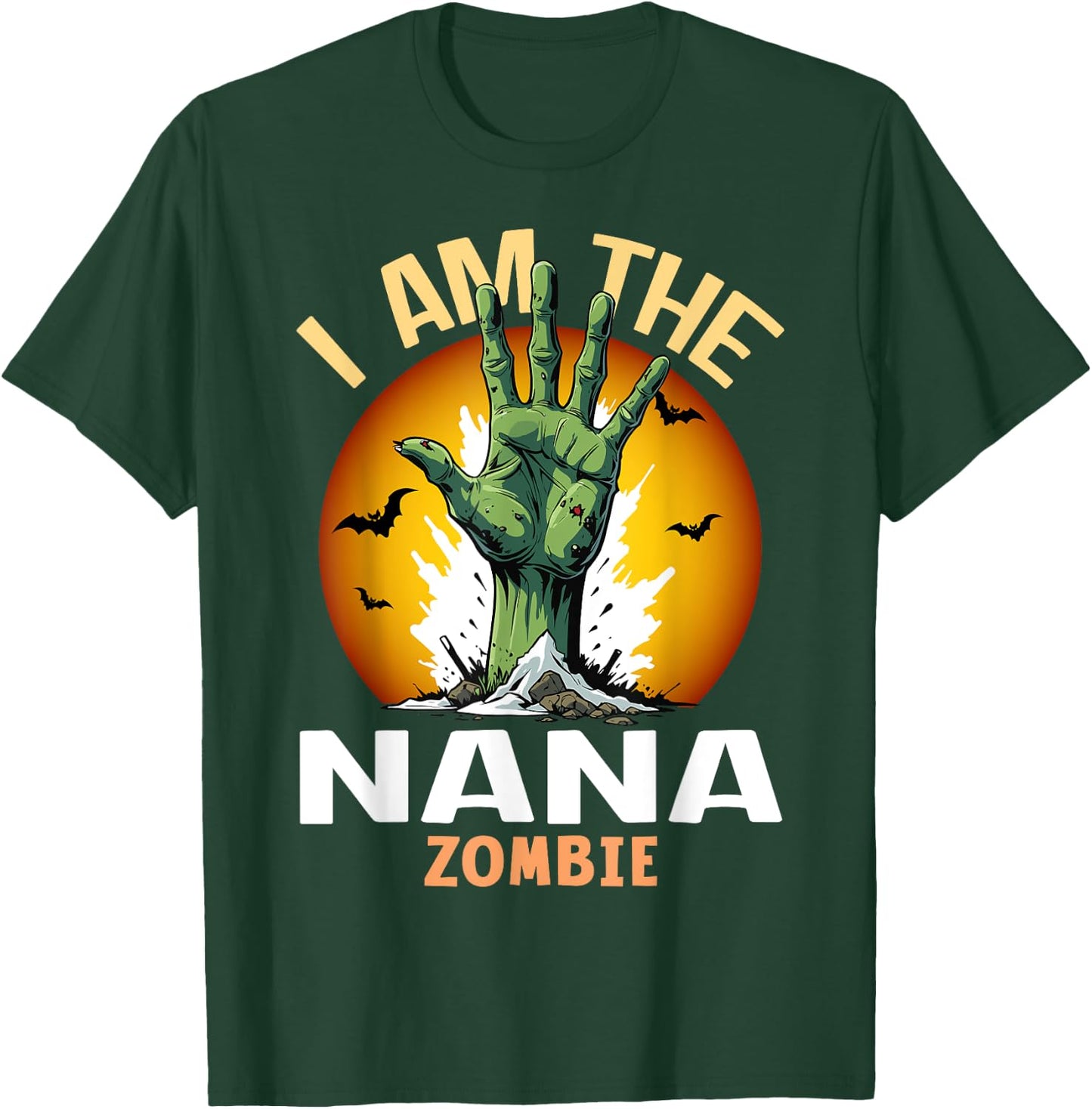 Halloween Matching Nana Zombie Costume T-Shirt - T-Shirt | Forest