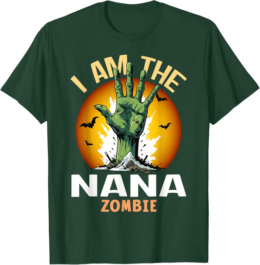 Halloween Matching Nana Zombie Costume T-Shirt - T-Shirt | Forest
