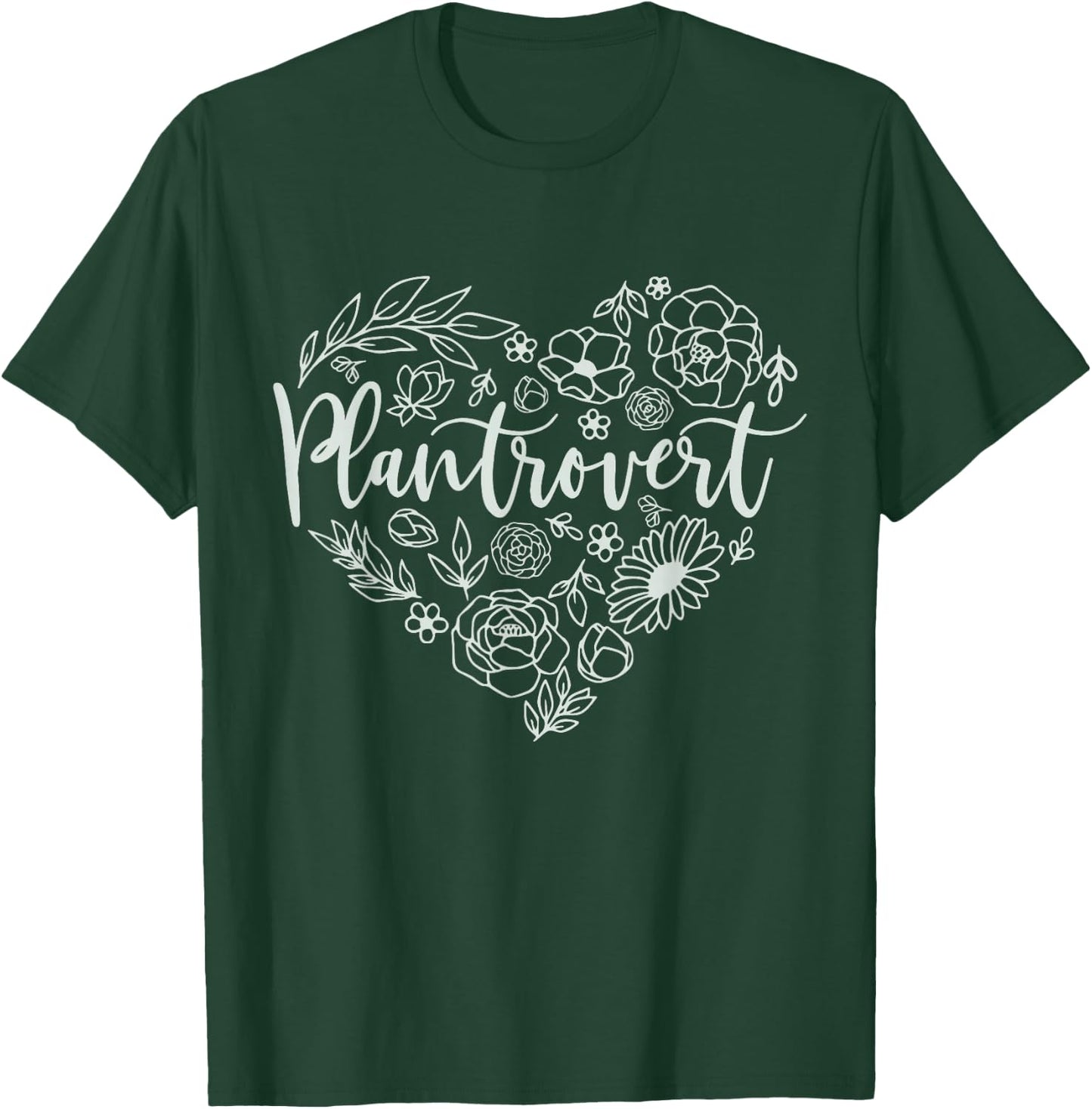 Plantrovert Shirt Plant Lover Gifts Funny Gardening T-Shirt - T-Shirt | Forest