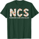 NCS Newborn Care Specialist Boho Floral Mother Baby Nurse T-Shirt - T-Shirt | Forest