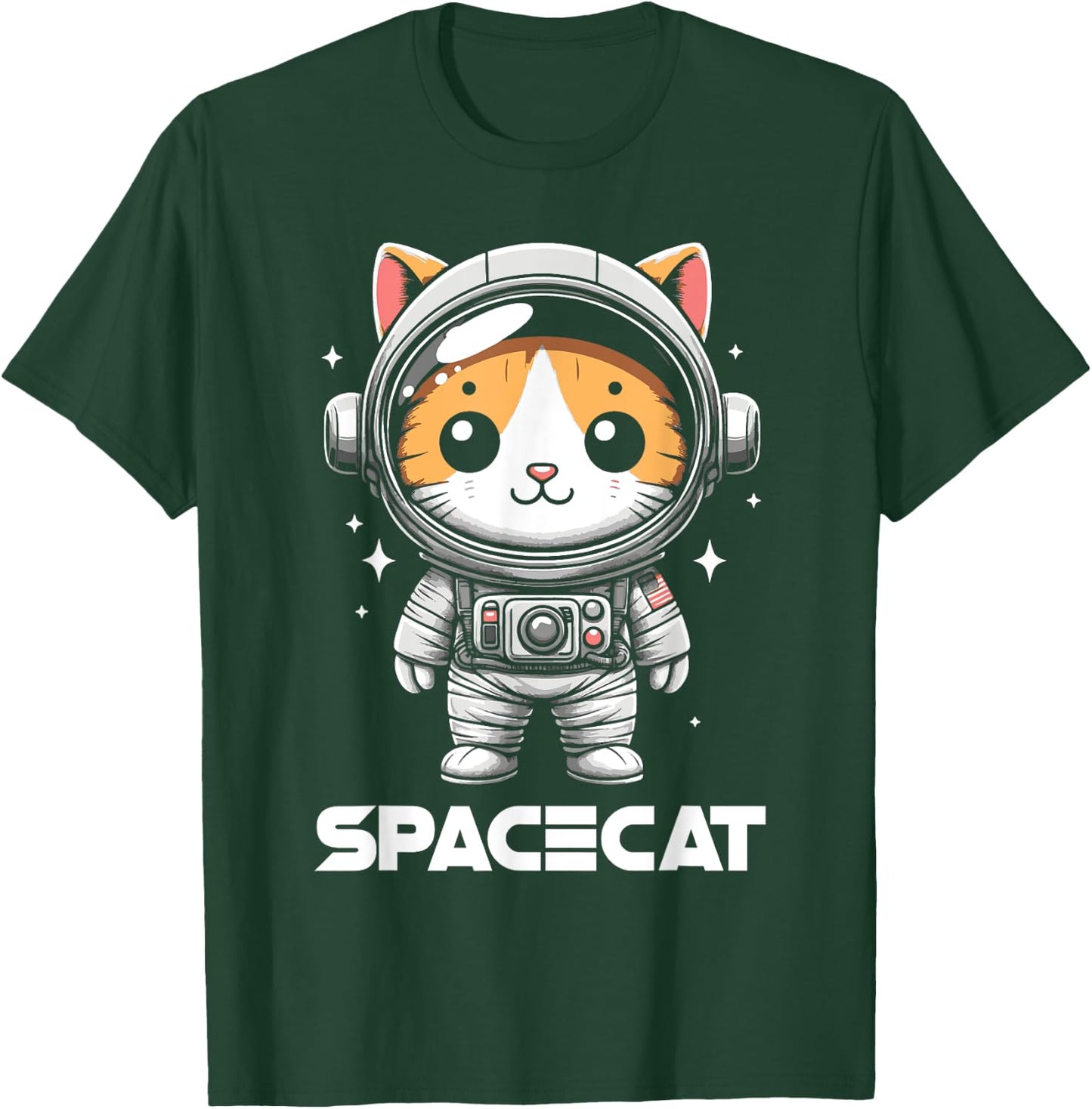 Spacecat Astronaut Cat Kitten Spaceman Cosmonaut T-Shirt - T-Shirt | Forest