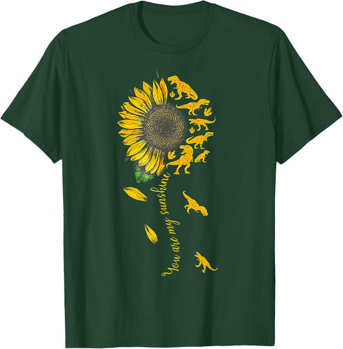 You Are My Sunshine Dinosaur T-rex Sunflower