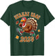 Happy Thanksgiving Day Running Turkey Funny Turkey Trot 2024 T-Shirt - T-Shirt | Forest