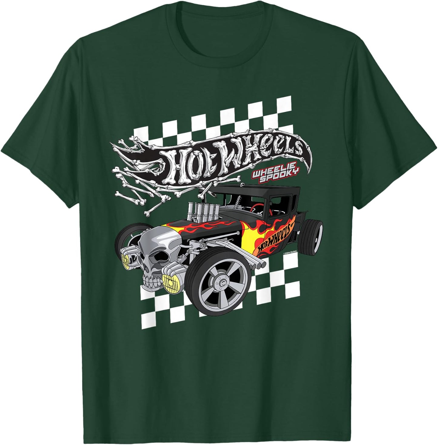 Hot Wheels - Bone Shaker Wheelie Spooky T-Shirt - T-Shirt | Forest