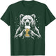 Bear Drinking Beer Funny Grizzly Bear Camping Party T-Shirt - T-Shirt | Forest
