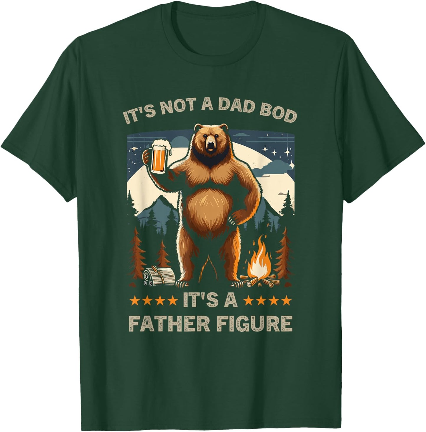 It's Not A Bad Bod It's A Father Figure Family Dad funny T-Shirt - T-Shirt | Forest