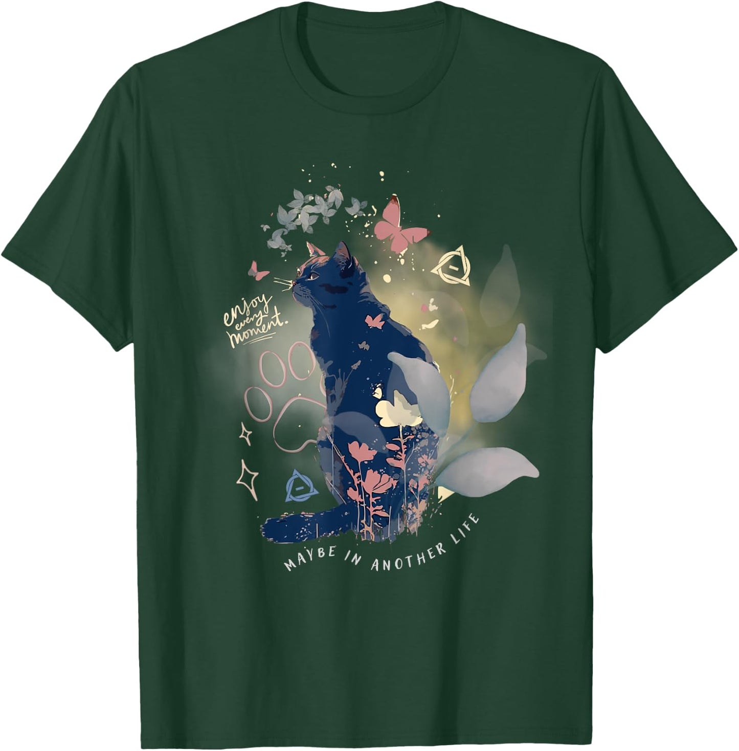 Therian Cat Another Life Men Women Kids T-Shirt - T-Shirt | Forest