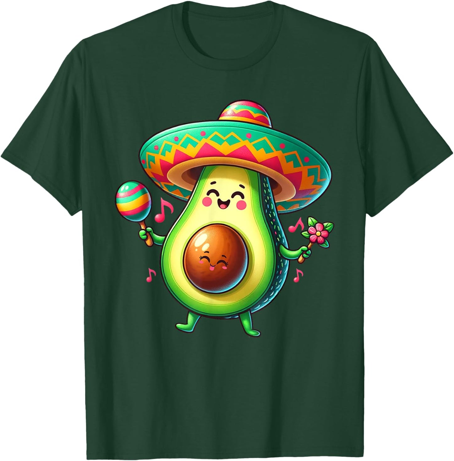 Pregnancy mom to be Avocado Pregnant Mamacado Cinco De Mayo T-Shirt - T-Shirt | Forest