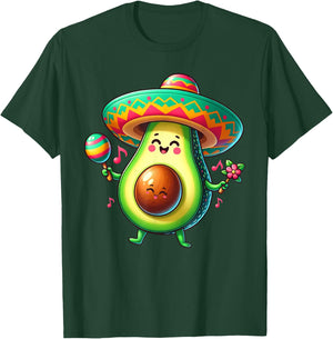 Pregnancy mom to be Avocado Pregnant Mamacado Cinco De Mayo T-Shirt - T-Shirt | Forest