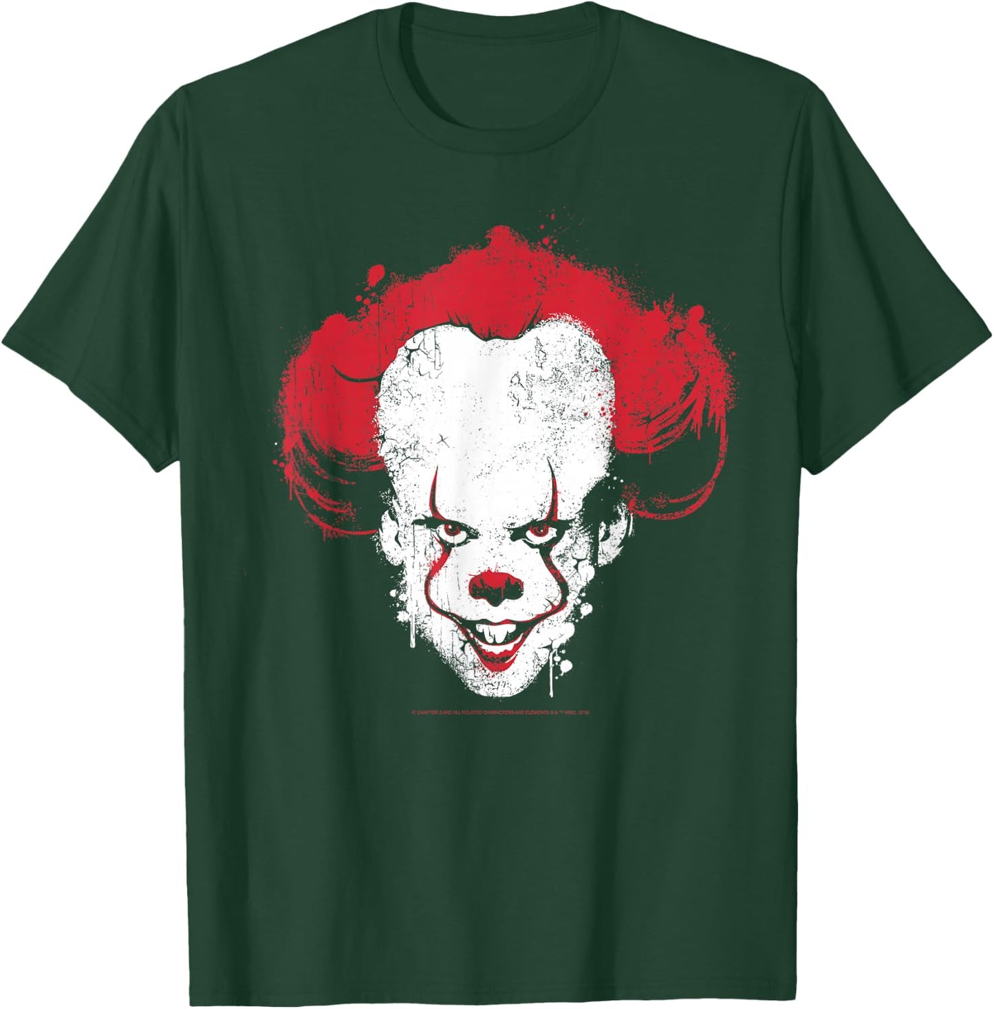 IT: Chapter Two Pennywise Big Face Paint Splatter T-Shirt - T-Shirt | Forest