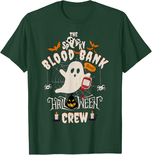 Spooky Blood Bank Halloween Medical Lab Science Laboratory T-Shirt - T-Shirt | Forest