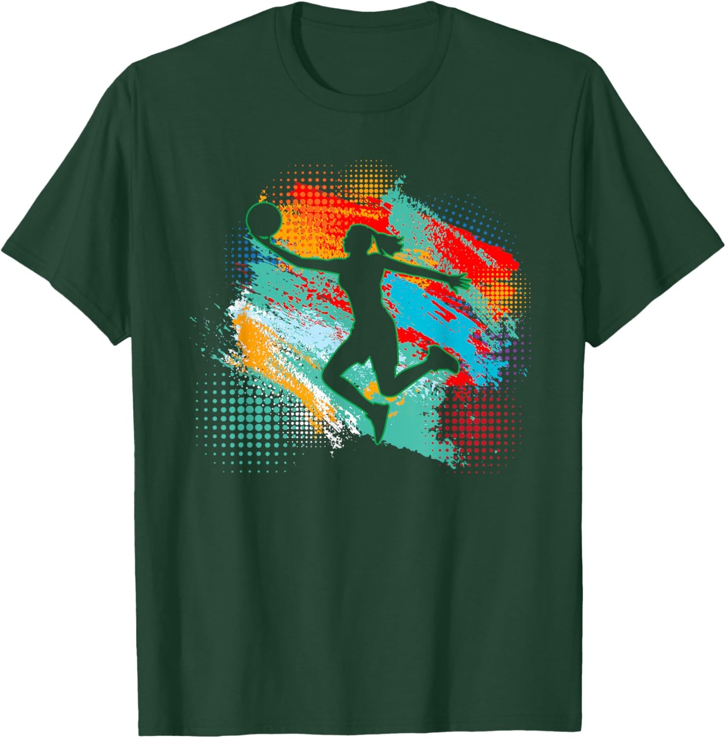 Basketball Sports Fan Women Girls Player T-Shirt - T-Shirt | Forest