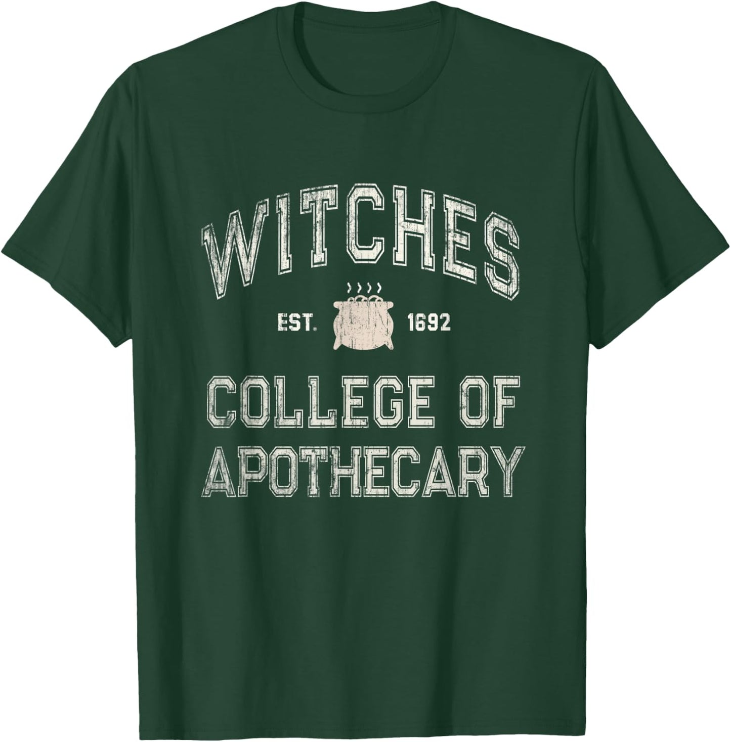 Funny Witches Education SALEM INSTITUTE Pharmacy School T-Shirt - T-Shirt | Forest