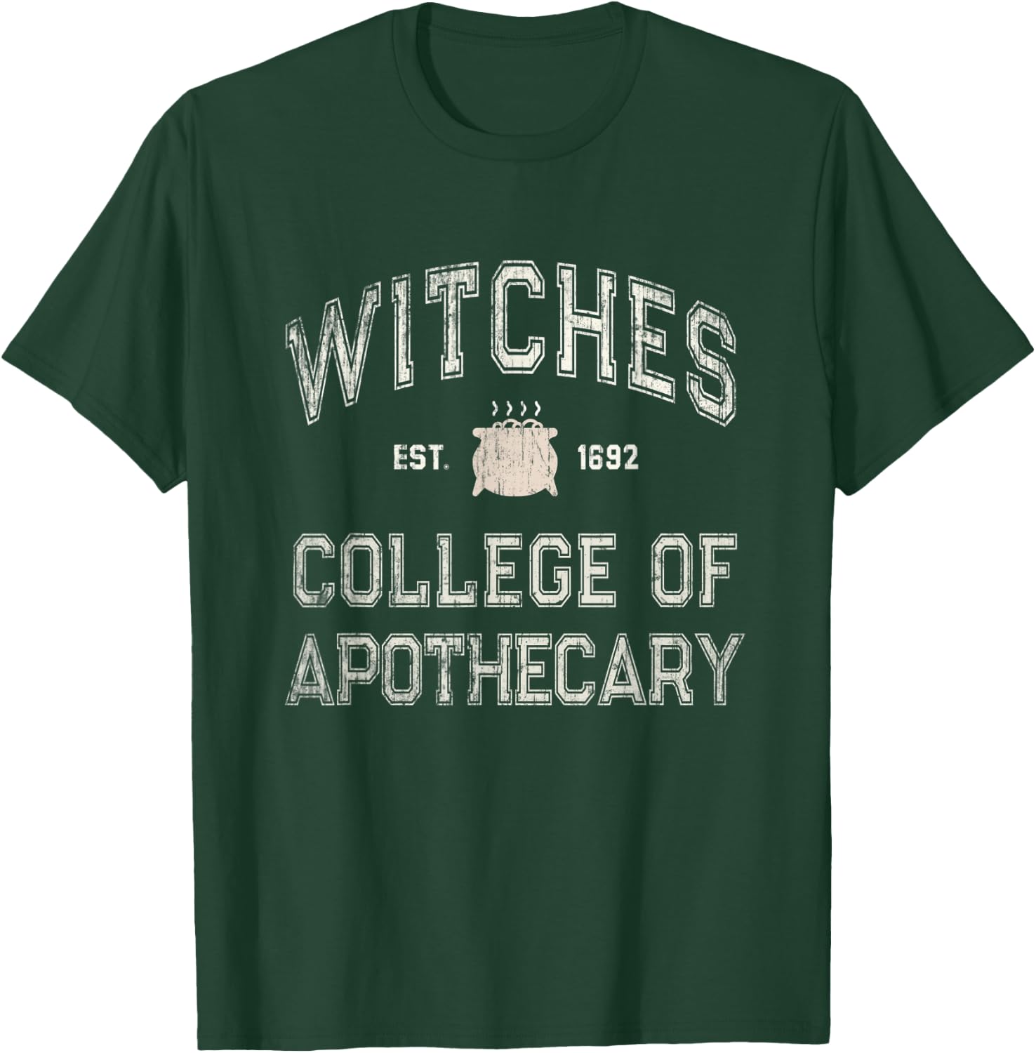 Funny Witches Education SALEM INSTITUTE Pharmacy School T-Shirt - T-Shirt | Forest