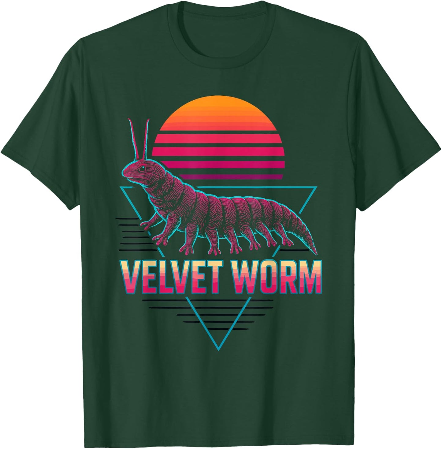 Velvet Worm Retro T-Shirt - T-Shirt | Forest