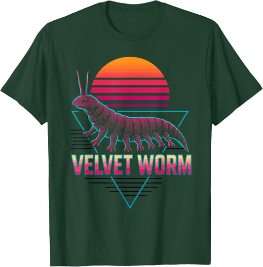 Velvet Worm Retro T-Shirt - T-Shirt | Forest